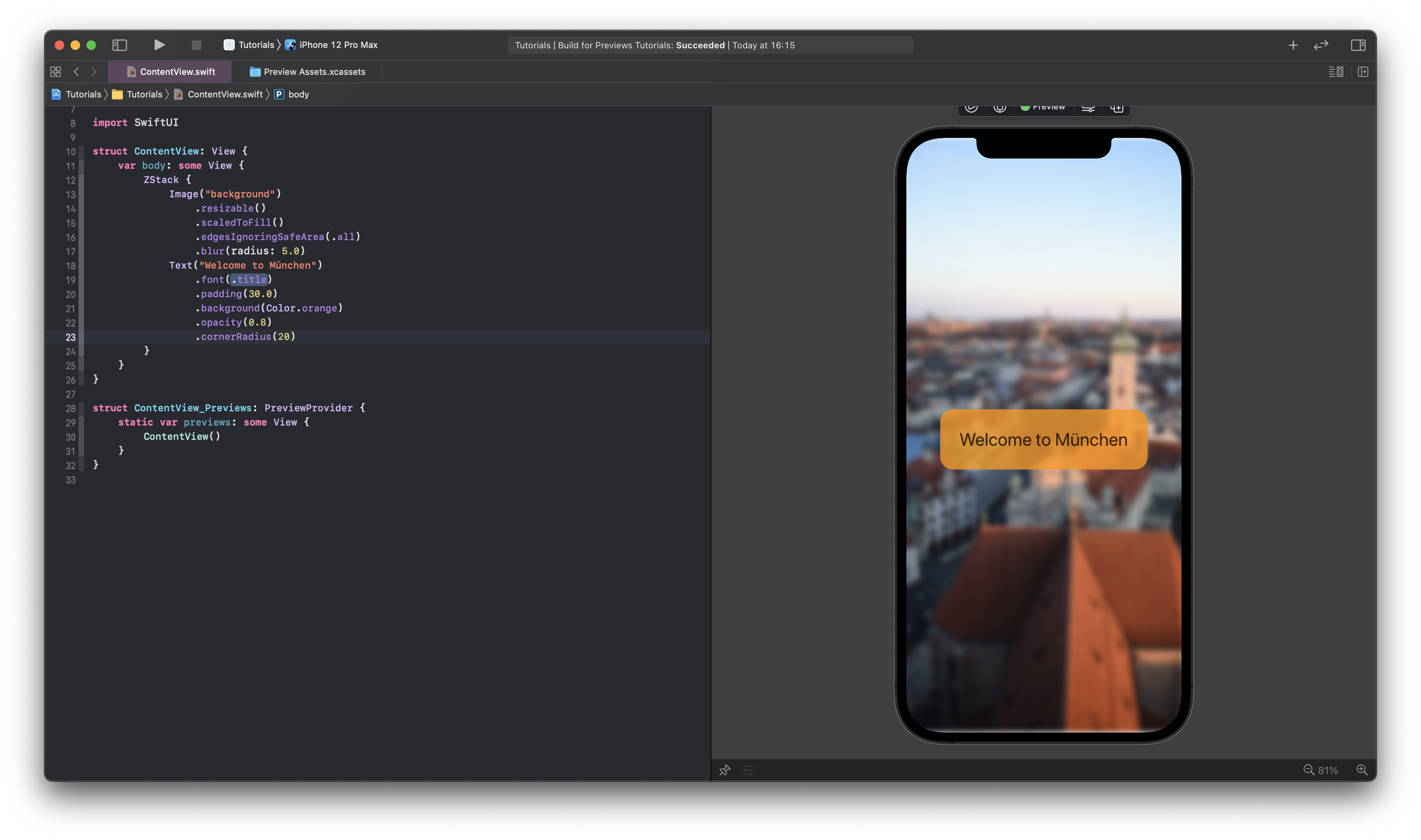 Hướng dẫn cách tạo Xcode background blur Cho hiệu ứng ảnh và video chân thực